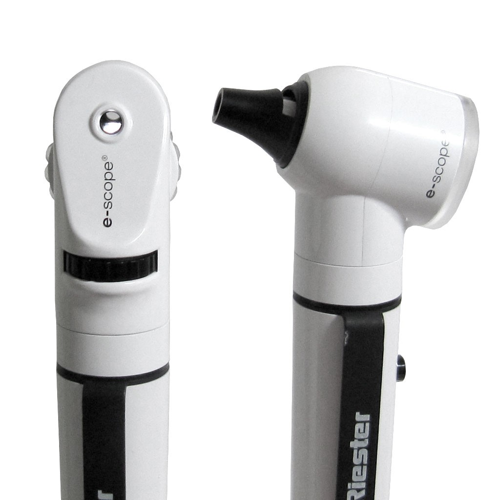 Riester eScope Otoscope & Ophthalmoscope Set, White XL 2.5V